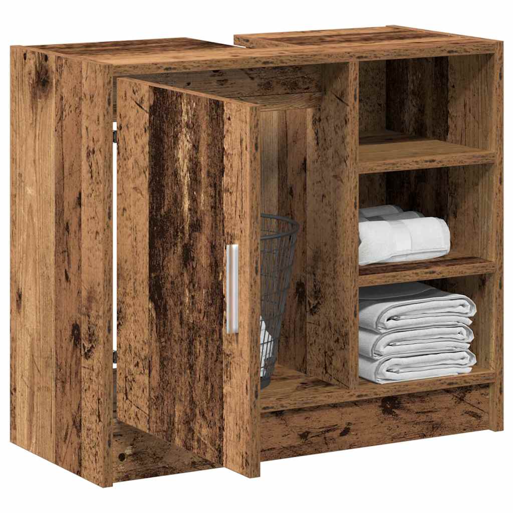 Waschbecken-Schrank Altholz 63 x 29 x 55 cm Holzwerkstoff