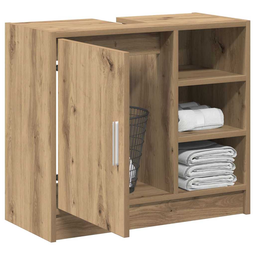 Waschbecken-Schrank Artisan Eiche 63 x 29 x 55 cm Holzwerkstoff