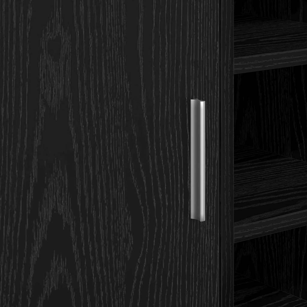 Waschbecken-Schrank mit Speicher Schwarze Eiche 63 x 29 x 55 cm