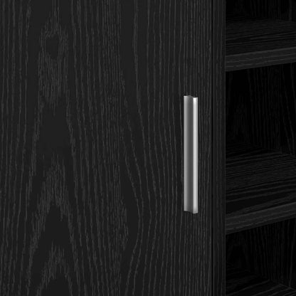 Waschbecken-Schrank mit Speicher Schwarze Eiche 63 x 29 x 55 cm