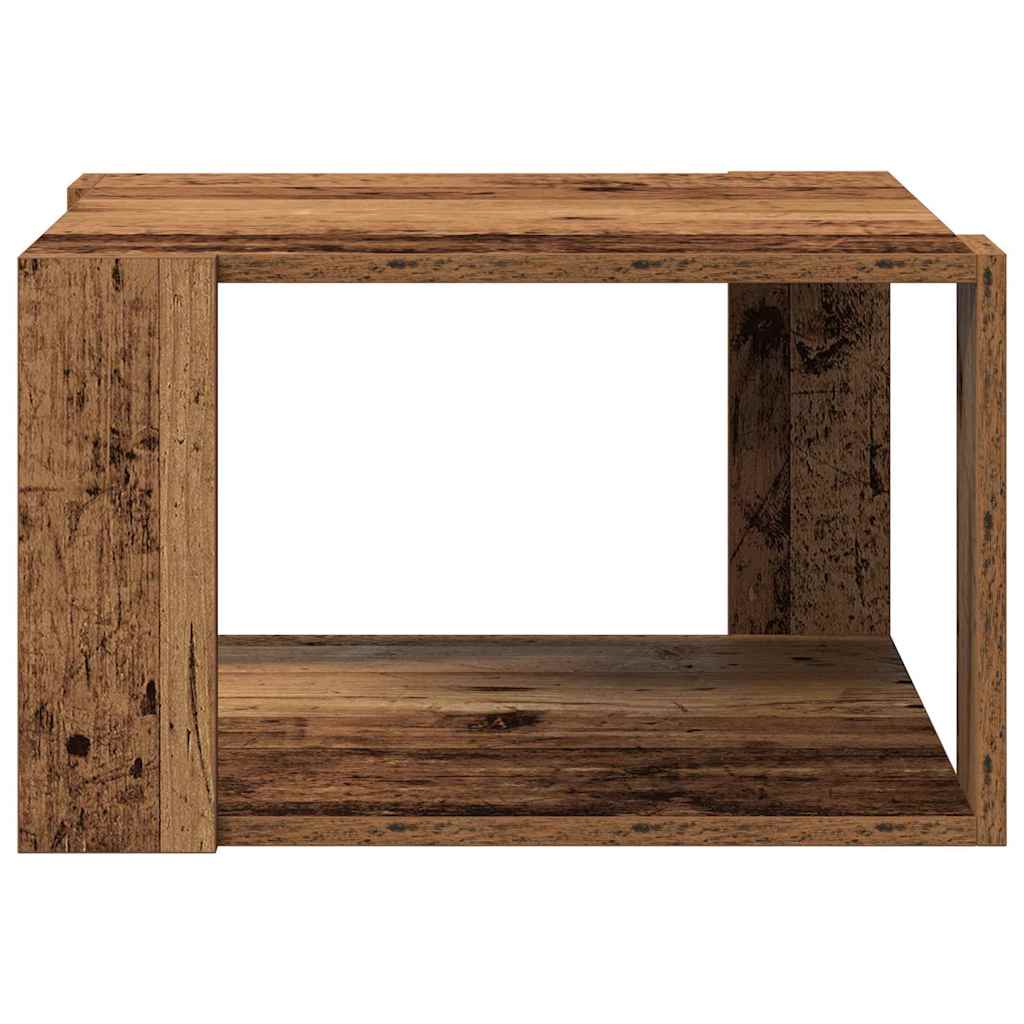 Couchtisch Altholz 51.5 x 51.5 x 30 cm Holzwerkstoff