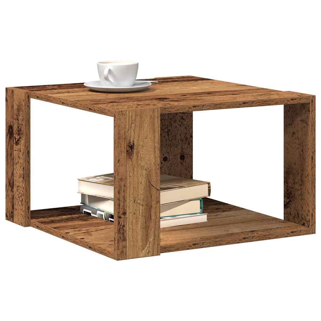 Couchtisch Altholz 51.5 x 51.5 x 30 cm Holzwerkstoff