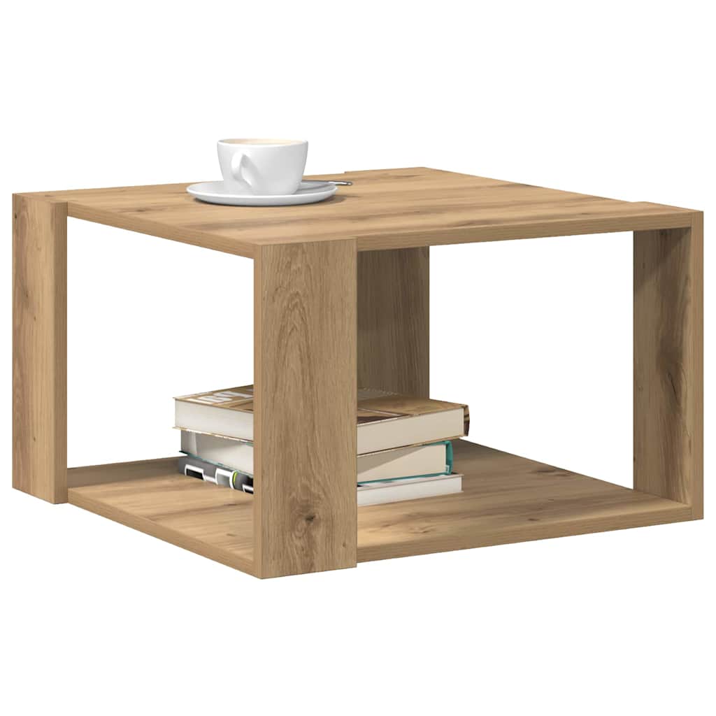 Couchtisch Artisan-Eiche 51.5 x 51.5 x 30 cm Holzwerkstoff