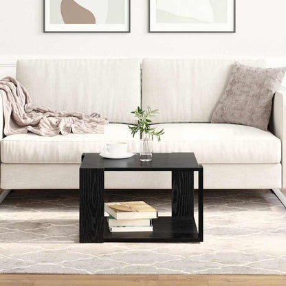 Couchtisch Schwarz Eichen-Optik 51.5 x 51.5 x 30 cm