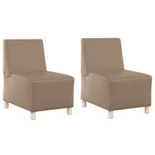 Modulares Armfreies Sofa 2 pcs Cappuccino 55 x 74 x 82 cm