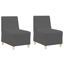 Modulares Armfreies Sofa 2 pcs Dunkelgrau 55 x 74 x 82 cm