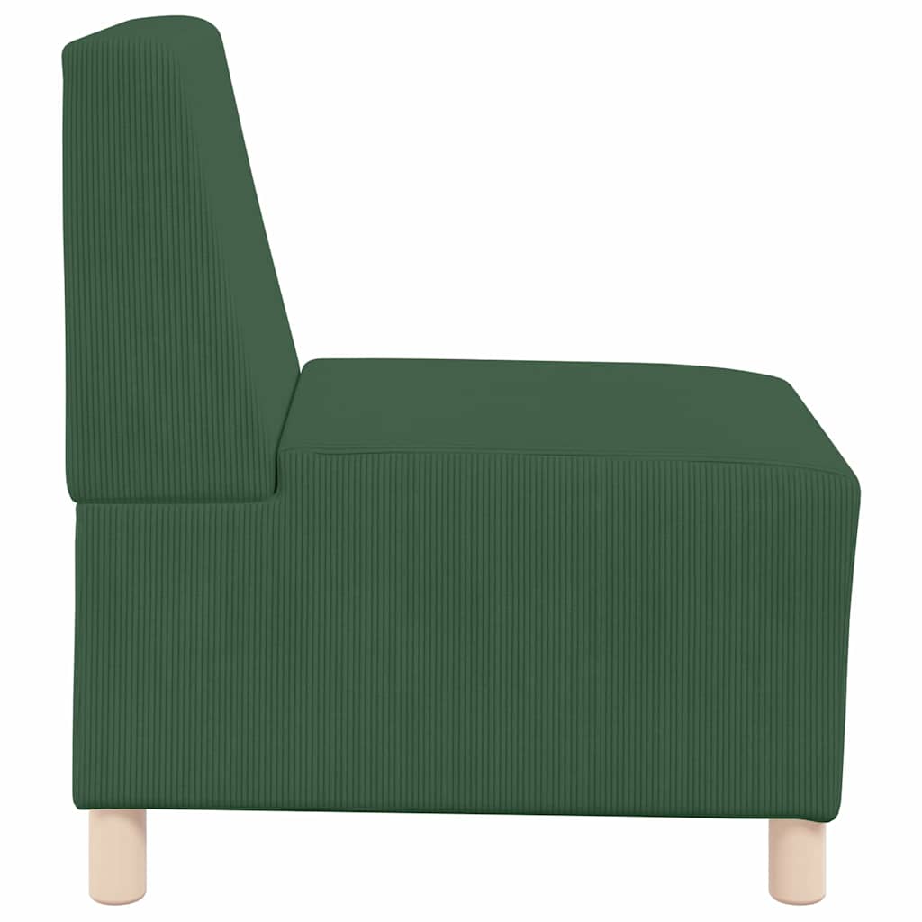 Modulares Armfreies Sofa 2 pcs Dschungelgrün 55 x 74 x 82 cm