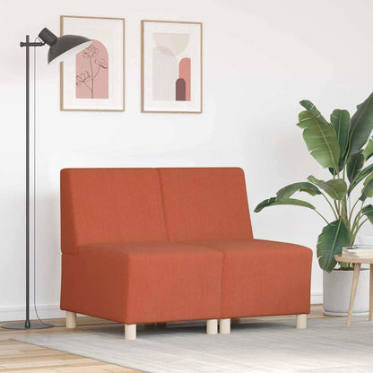 Modulares Armfreies Sofa 2 pcs Orange 55 x 74 x 82 cm Cordstoff