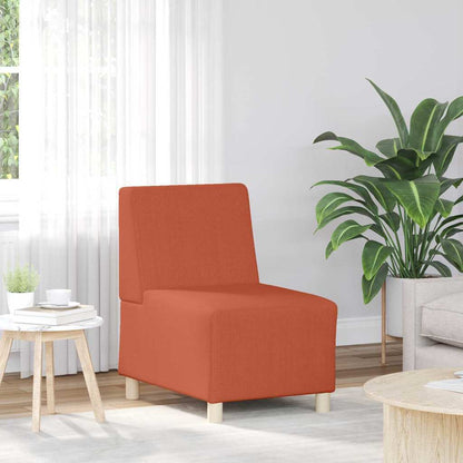 Modulares Armfreies Sofa 2 pcs Orange 55 x 74 x 82 cm Cordstoff