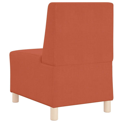Modulares Armfreies Sofa 2 pcs Orange 55 x 74 x 82 cm Cordstoff
