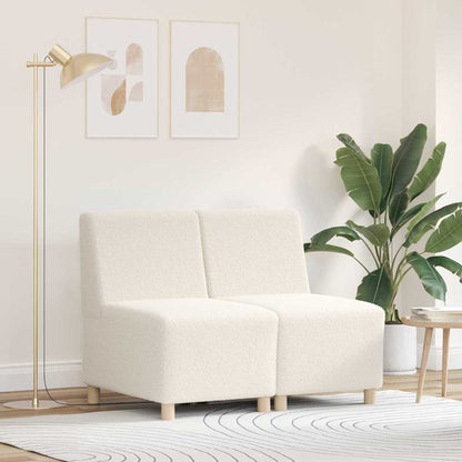 Modulares Armfreies Sofa 2 pcs Creme 55 x 74 x 82 cm