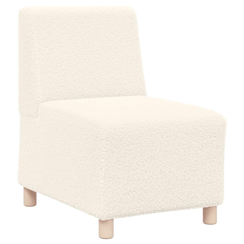 Modulares Armfreies Sofa 2 pcs Creme 55 x 74 x 82 cm