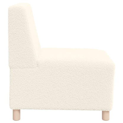 Modulares Armfreies Sofa 2 pcs Creme 55 x 74 x 82 cm