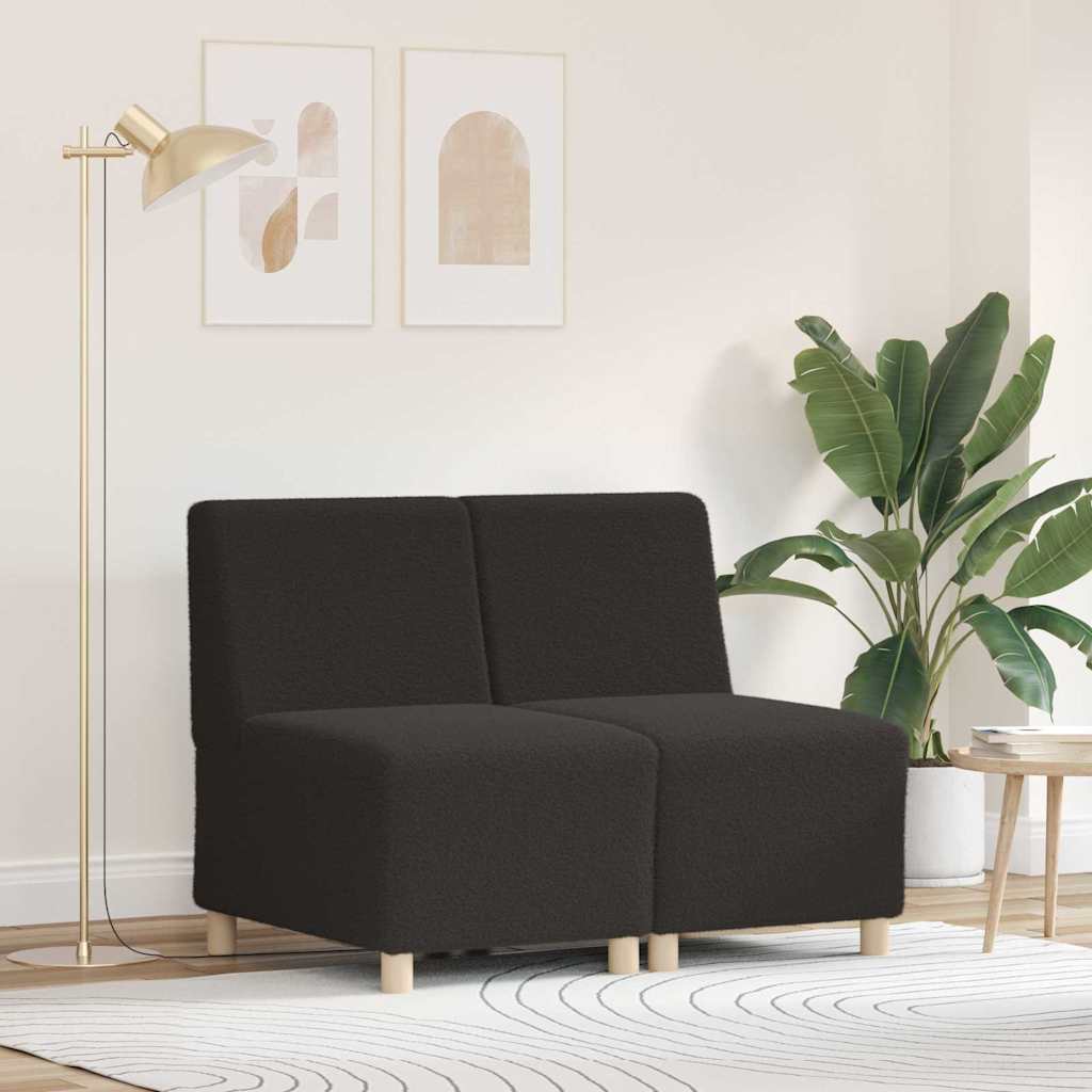 Modulares Armfreies Sofa 2 pcs Dunkelgrau 55 x 74 x 82 cm