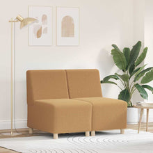 Modulares Armfreies Sofa 2 pcs Beige 55 x 74 x 82 cm