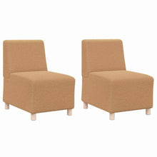 Modulares Armfreies Sofa 2 pcs Beige 55 x 74 x 82 cm