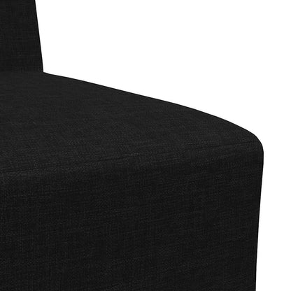 Modulares Armfreies Sofa 3 pcs Schwarz 55 x 74 x 82 cm Stoff