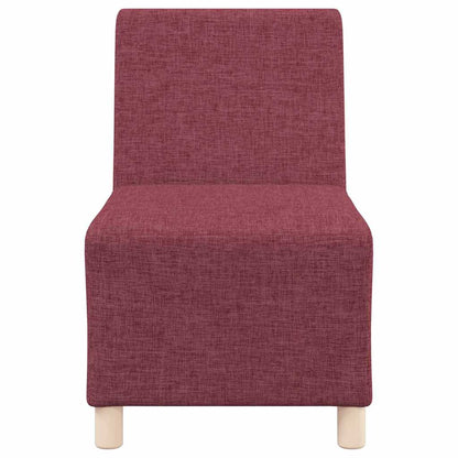 Modulares Armfreies Sofa 3 pcs Weinrot 55 x 74 x 82 cm Stoff