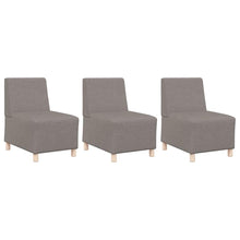 Modulares Armfreies Sofa 3 pcs Taupe 55 x 74 x 82 cm Stoff