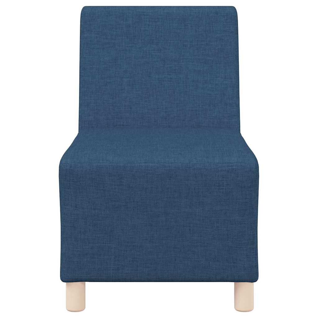 Modulares Armfreies Sofa 3 pcs Blau 55 x 74 x 82 cm Stoff