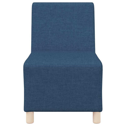 Modulares Armfreies Sofa 3 pcs Blau 55 x 74 x 82 cm Stoff