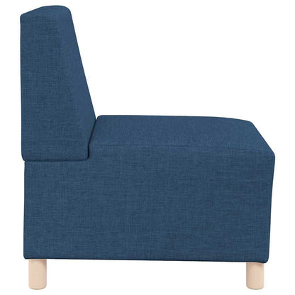 Modulares Armfreies Sofa 3 pcs Blau 55 x 74 x 82 cm Stoff