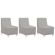 Modulares Armfreies Sofa 3 pcs Wolkengrau 55 x 74 x 82 cm Stoff