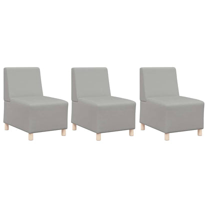 Modulares Armfreies Sofa 3 pcs Wolkengrau 55 x 74 x 82 cm Stoff