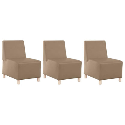 Modulares Armfreies Sofa 3 pcs Cappuccino 55 x 74 x 82 cm