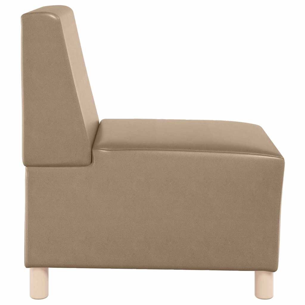 Modulares Armfreies Sofa 3 pcs Cappuccino 55 x 74 x 82 cm