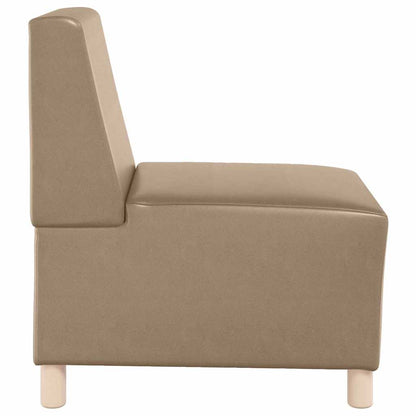 Modulares Armfreies Sofa 3 pcs Cappuccino 55 x 74 x 82 cm