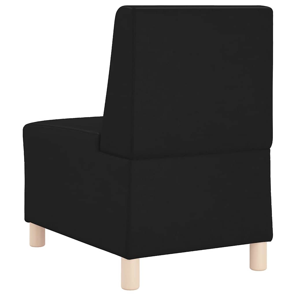 Modulares Armfreies Sofa 3 pcs Schwarz 55 x 74 x 82 cm