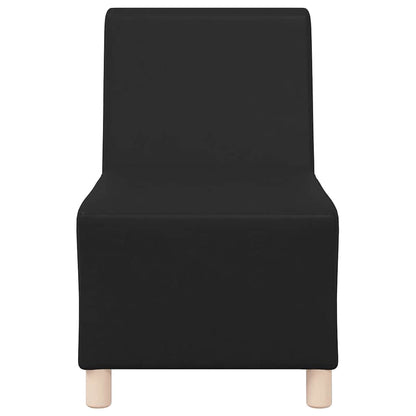 Modulares Armfreies Sofa 3 pcs Schwarz 55 x 74 x 82 cm