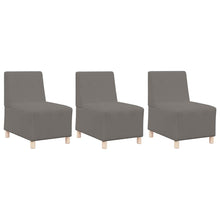 Modulares Armfreies Sofa 3 pcs Hellgrau 55 x 74 x 82 cm
