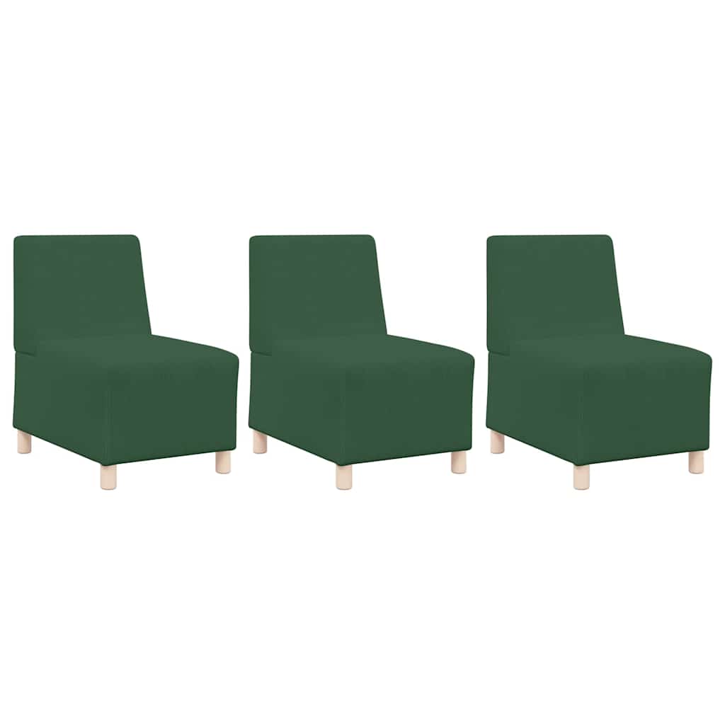 Modulares Armfreies Sofa 3 pcs Dschungelgrün 55 x 74 x 82 cm