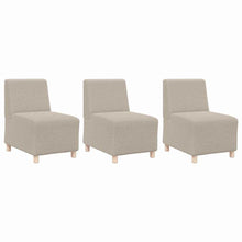 Modulares Armfreies Sofa 3 pcs Hellgrau 55 x 74 x 82 cm