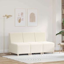 Modulares Armfreies Sofa 3 pcs Creme 55 x 74 x 82 cm