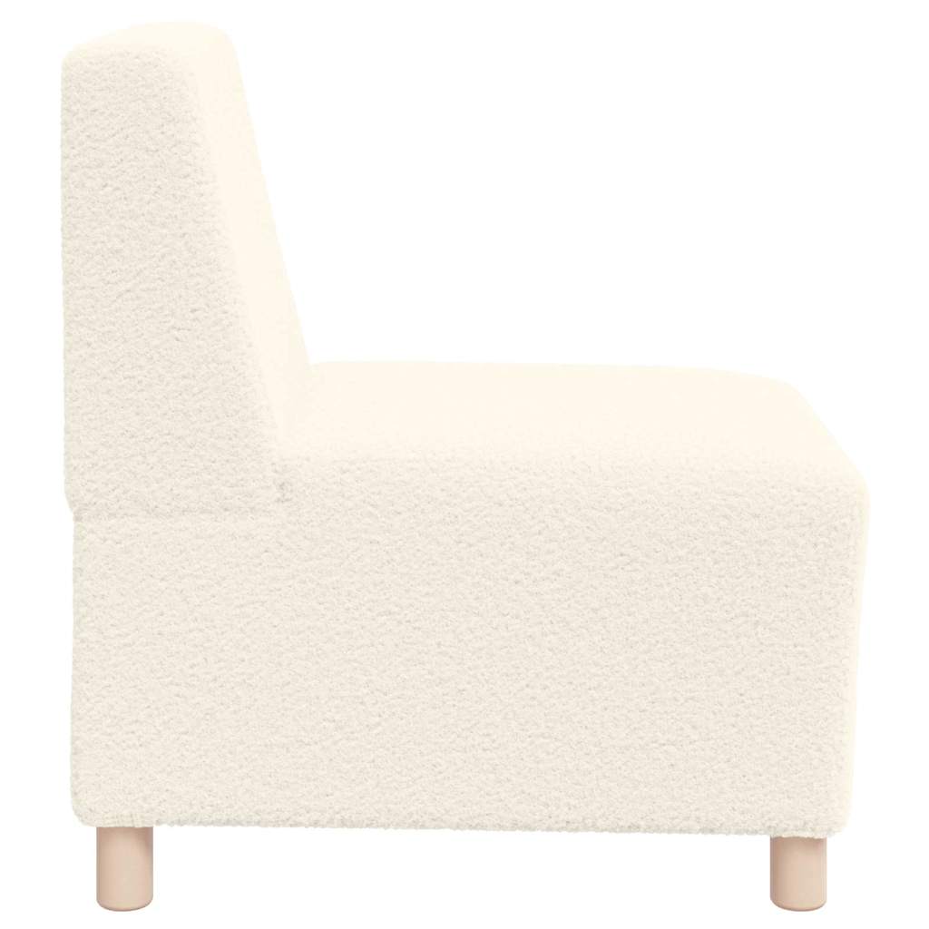 Modulares Armfreies Sofa 3 pcs Creme 55 x 74 x 82 cm