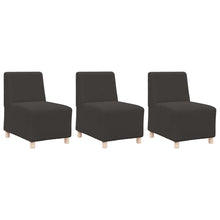 Modulares Armfreies Sofa 3 pcs Dunkelgrau 55 x 74 x 82 cm