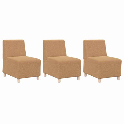 Modulares Armfreies Sofa 3 pcs Beige 55 x 74 x 82 cm