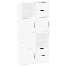 Beistellschränke 4 Stk. ODDA Weiß 40x24x79 cm Massivholz Kiefer