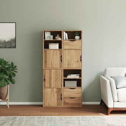 Beistellschränke 4 Stk. ODDA 40x24x79 cm Massivholz Kiefer