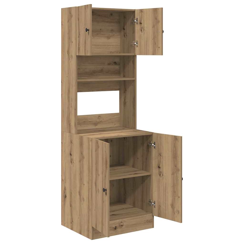 Küchenschrank Eiche handwerklich 60 x 50 x 180 cm Holzwerkstoff