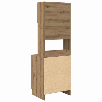 Küchenschrank Eiche handwerklich 60 x 50 x 180 cm Holzwerkstoff