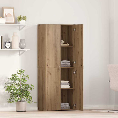 Büroschrank mit Regal Artisan-Eiche 60 x 32 x 153 Holzwerkstoff