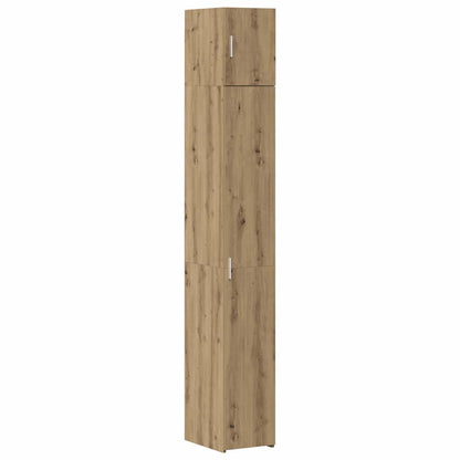 Schlanker Stauraum Schrank Artisan-Eiche 30 x 42.5 x 225 cm