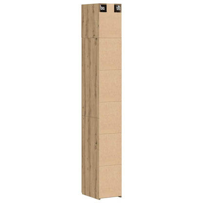 Schlanker Stauraum Schrank Artisan-Eiche 30 x 42.5 x 225 cm