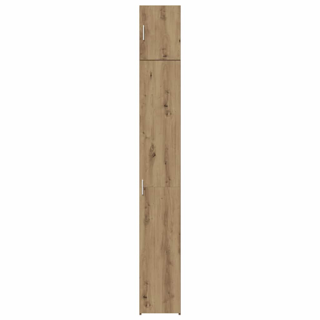 Schlanker Stauraum Schrank Artisan-Eiche 30 x 42.5 x 225 cm