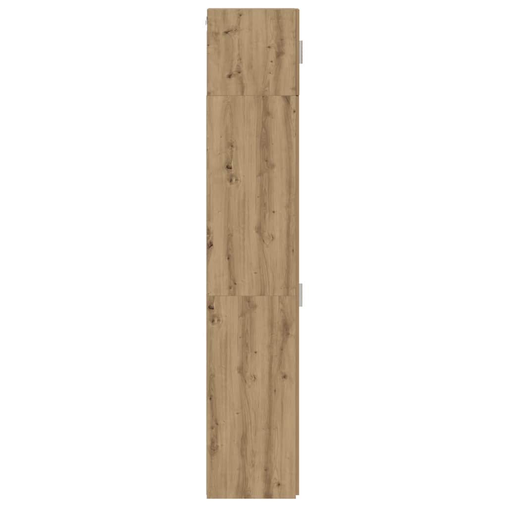 Schlanker Stauraum Schrank Artisan-Eiche 30 x 42.5 x 225 cm