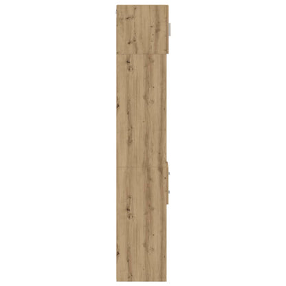 Schlanker Stauraum Schrank Artisan-Eiche 30 x 42.5 x 225 cm